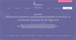 Desktop Screenshot of polyphonies.fr